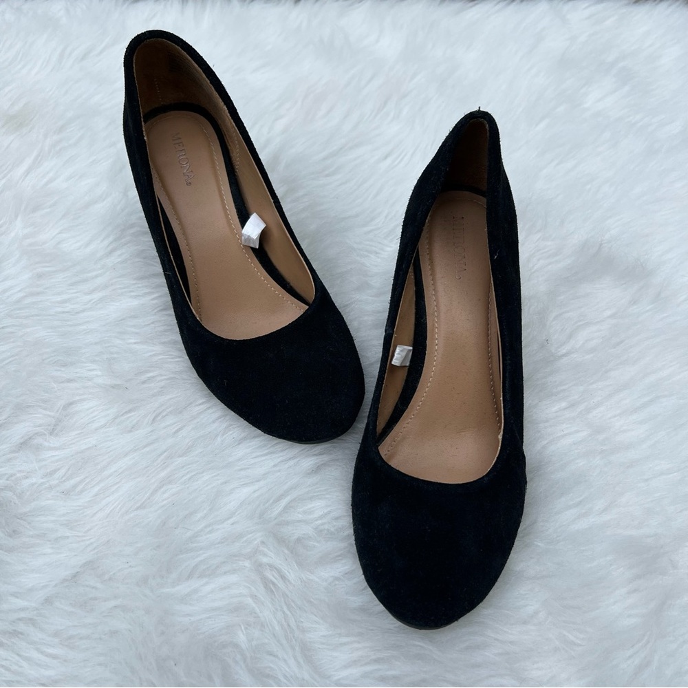 Merona - Black suede wedge